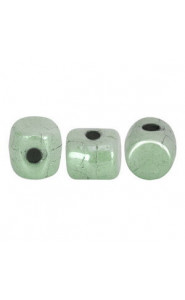 Les perles par Puca® Minos beads Opaque blue ceramic look 03000/14464